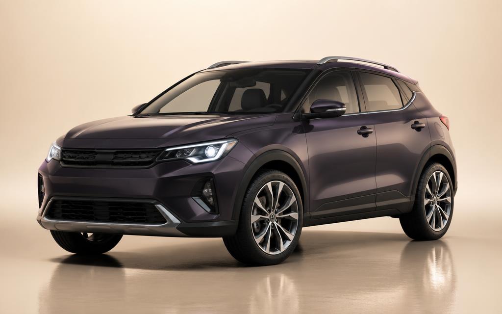 Studio render of a compact crossover SUV