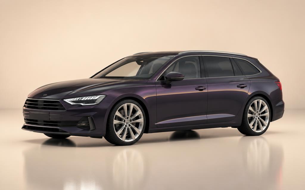 Studio render of a wagon with an extended roofline